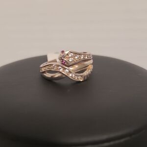 925 Mexican Silver and Purple Women's Ring